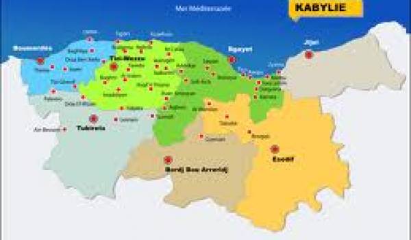 Carte de la KAbylie.