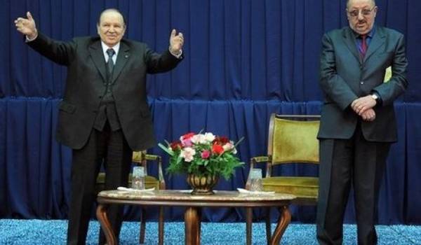 Bouteflika et un de ses soutiens le plus zélés, Abdelmadjid Sidi Saïd. 