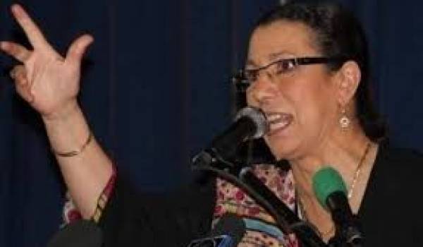 Louisa Hanoune, présidente du PT depuis 1990 et candidat à la comédie présidentielle.