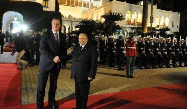 Cameron en Algérie avec Bouteflika fin janvier 2013.