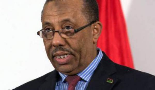 Le Premier ministre libyen Abdallah al-Theni, 