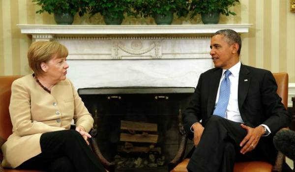 Angela Merkel et Barak Obama.