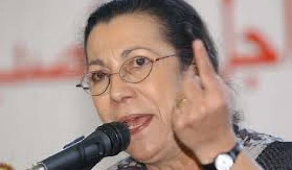 Louisa Hanoune, patronne du Parti des travailleurs, soutien inconditionnel de Bouteflika.