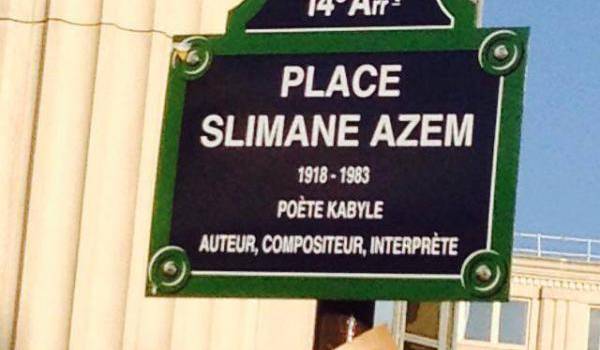 Slimane Azem a désormais sa place dans la capitale française.