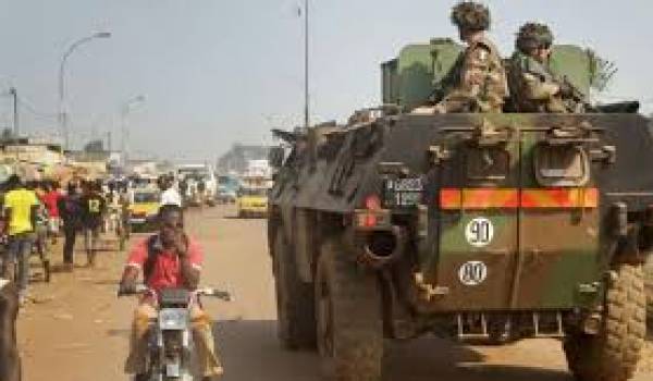 L'armée française en patrouille en Centrafrique.