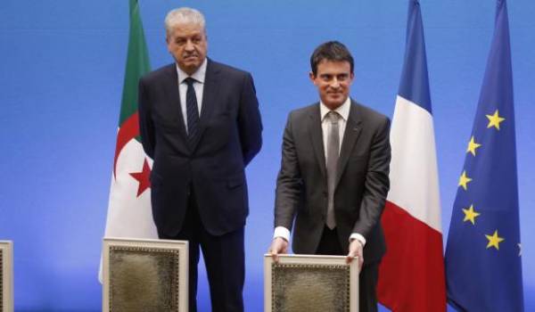 Abdelmalek Sellal et Manuel Valls