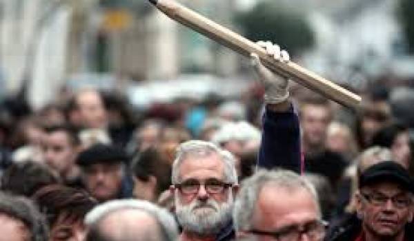 Les marcheurs de Paris pour dénoncer le terrorisme.