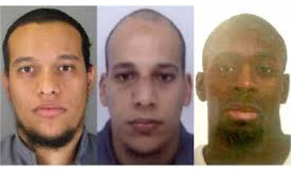 Les trois terroristes islamistes qui ont semé la mort à Paris.