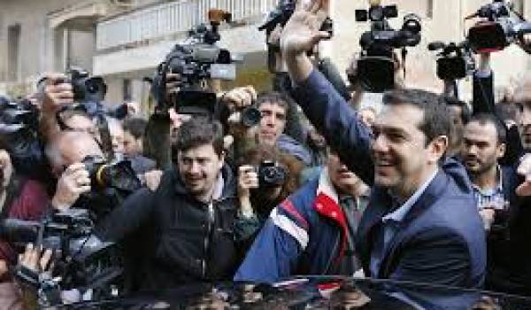  Syriza, le parti anti-austérité d'Alexis Tsipras devance les conservateurs