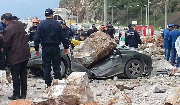 L'éboulement de rochers a fait sept morts et de nombreux blessés