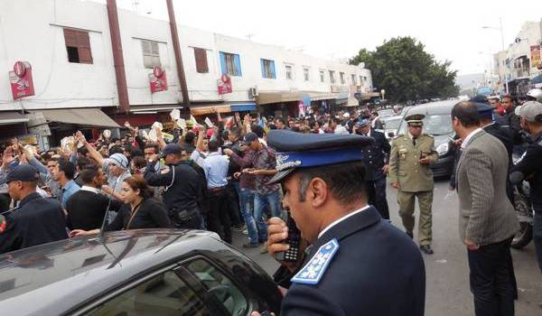 La manifestation pacifique des Amazighs a été réprimée par la police marocaine.