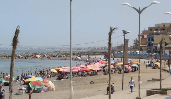 La plage de Bordj El Kiffan. 