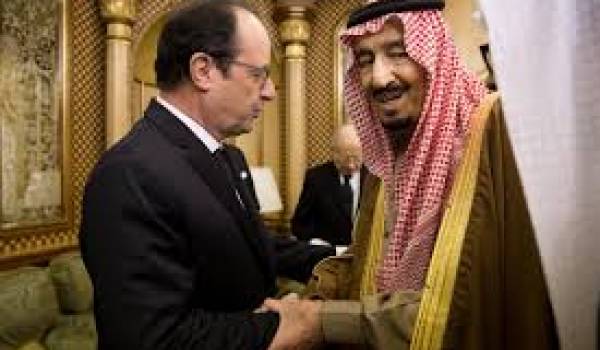 Le roi Salmane et le président Hollande. 
