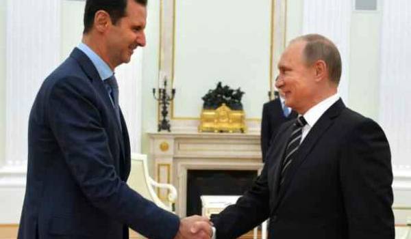 Poutine a accueilli Assad en Russie.