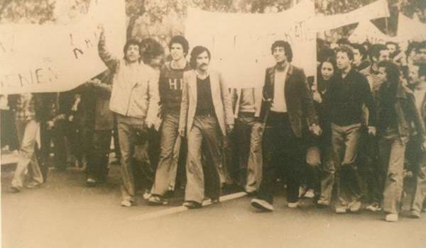 L'une des premières marches pour tamazight en 1980