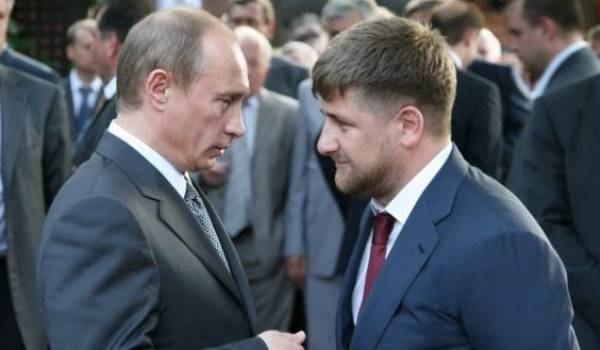 Vladimir Poutine et son homme de main en Tchéchénie Ramzan Kadyrov.