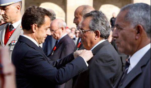 Nicolas Sarkozy, en porte-voix des nostalgiques de "l'Algérie française". Photo AFP