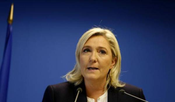 Marine Le Pen, présidente du parti d'extrême droite le FN. Photo AFP