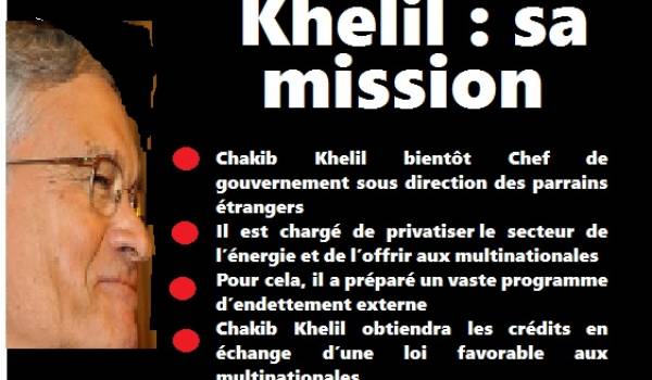 Ce que prépare Chakib Khelil (I)