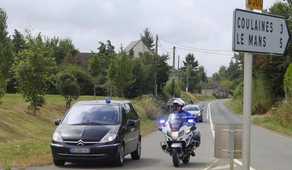 L'arrivée du Raid aux Croisettes, commune de Coulaines. Photo François Navarro.