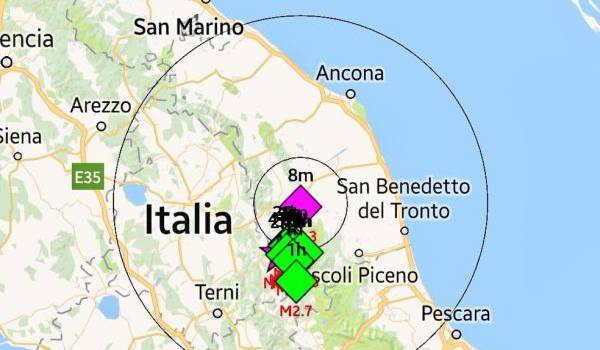 Fortes secousses telluriques ressenties dans le centre de l'Italie