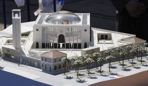 La maquette de la mosquée de Marseille