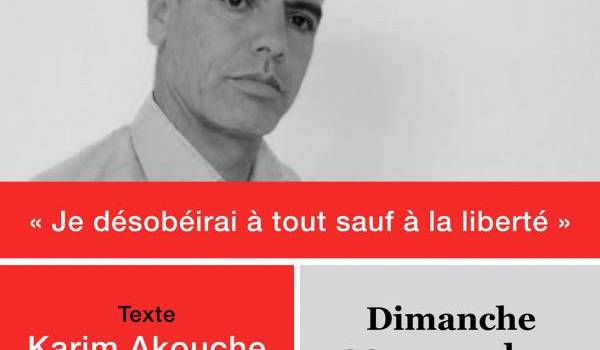 Récital poétique au bénéfice du prisonnier d'opinion Slimane Bouhafs