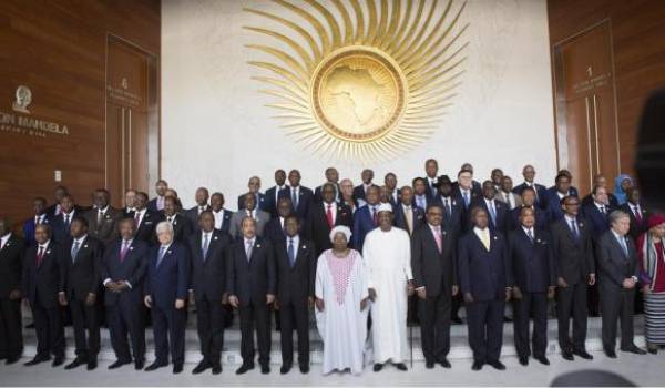 Les chefs d'Etat africains réunis à Addis Abeba. Photo AFP