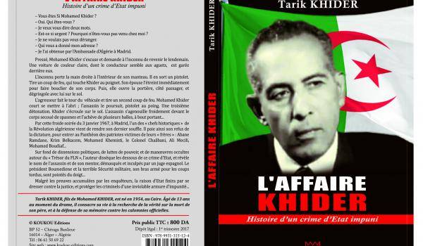 "L'affaire Khider, histoire d'un crime d'Etat impuni", en librairie mardi