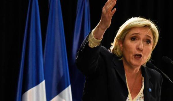 Marine Le Pen, patronne du parti d'extrême droite, FN.