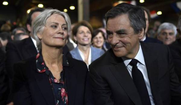 Penelope et François Fillon. Photo AFP