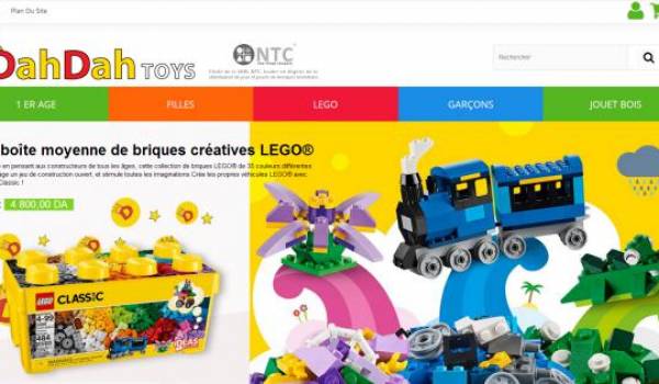 dahdahtoys.com, le premier site web de vente de jeux et jouets