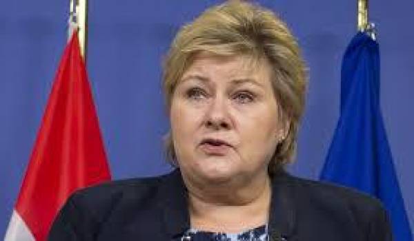 Erna Solberg, chef du gouvernement norvégien.