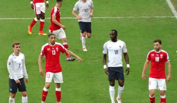 L’équipe de Suisse face à la France lors de l’Euro 2016