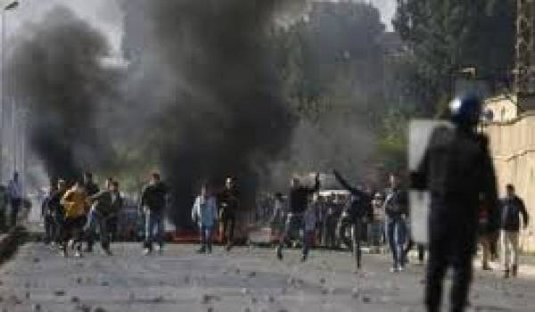 A Aïn El Bia, les jeunes protestent toujours. Photo Archives.