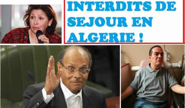Sihem Bensedrine, Moncef Marzouki et Ben Brik : opposants à Ben Ali, interdits en Algérie par la grâce d'une alliance entre autocrates. Mais Marzouki est aujourd'hui chef d'Etat !