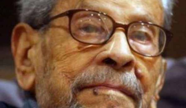 L'écrivain et prix Nobel de littérature, Naguib Mahfouz