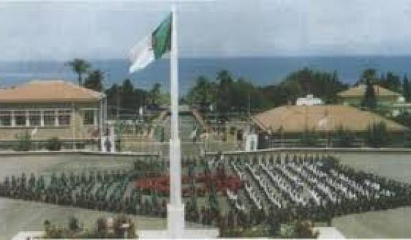 Une vue de l'académie de Cherchell pendant la sortie d'une promotion.