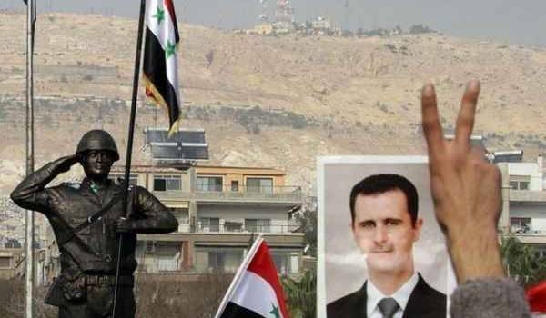 Portrait de Bachar Al Assad dans la capitale.