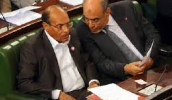 Le président Moncef Marzouki et le chef du gouvernement Jabali