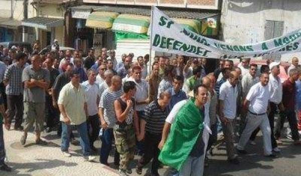 Marche des ex-rappelés de l'ANP à Tizi Ouzou, 