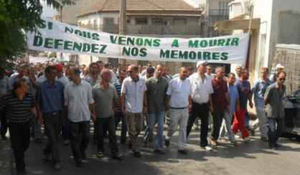 La marche des protestataires mercredi.