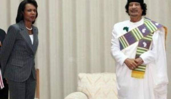 Un f'tour pour le premier tête-à-tête entre Condoleezza Rice et Mouammar Kadhafi