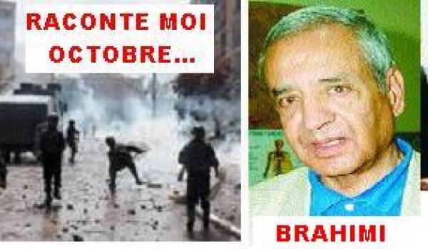 Miloud Brahimi* : « Le 5 octobre est exclusivement la révolte d’une jeunesse »
