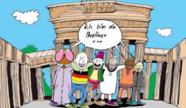 Le  caricaturiste Djamel  Lounis   expose  a  Berlin