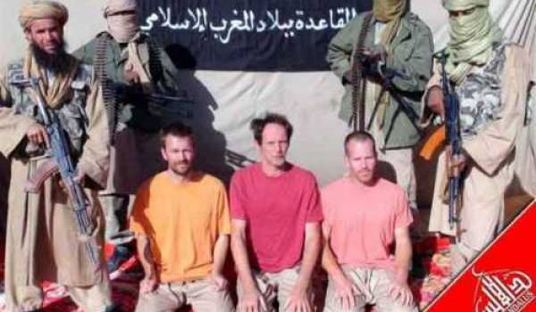Trois des otages de l'organisation criminelle Aqmi au Sahel.