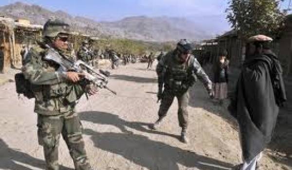 Soldats français en patrouille en Afghanistan.