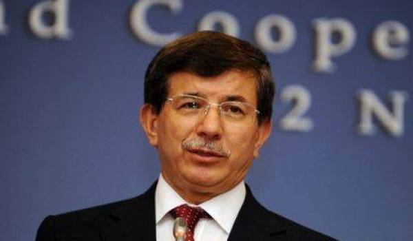 Le ministre des Affaires étrangères, Ahmet Davutoglu.