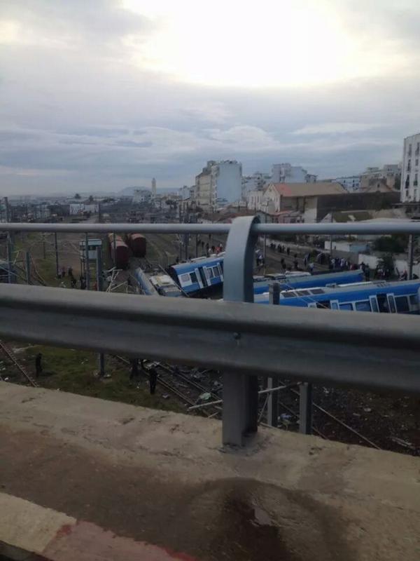 D&eacute;raillement mortel d'un train &agrave; Alger