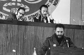 Fidel Castro au sommet des nons-alignés à Alger en 1973.